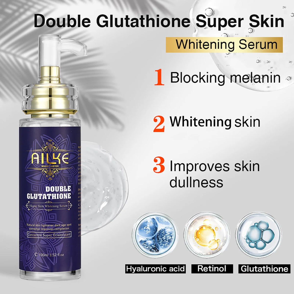 Ailke Double Glutathione Whitening Essence For Even Skin Tone