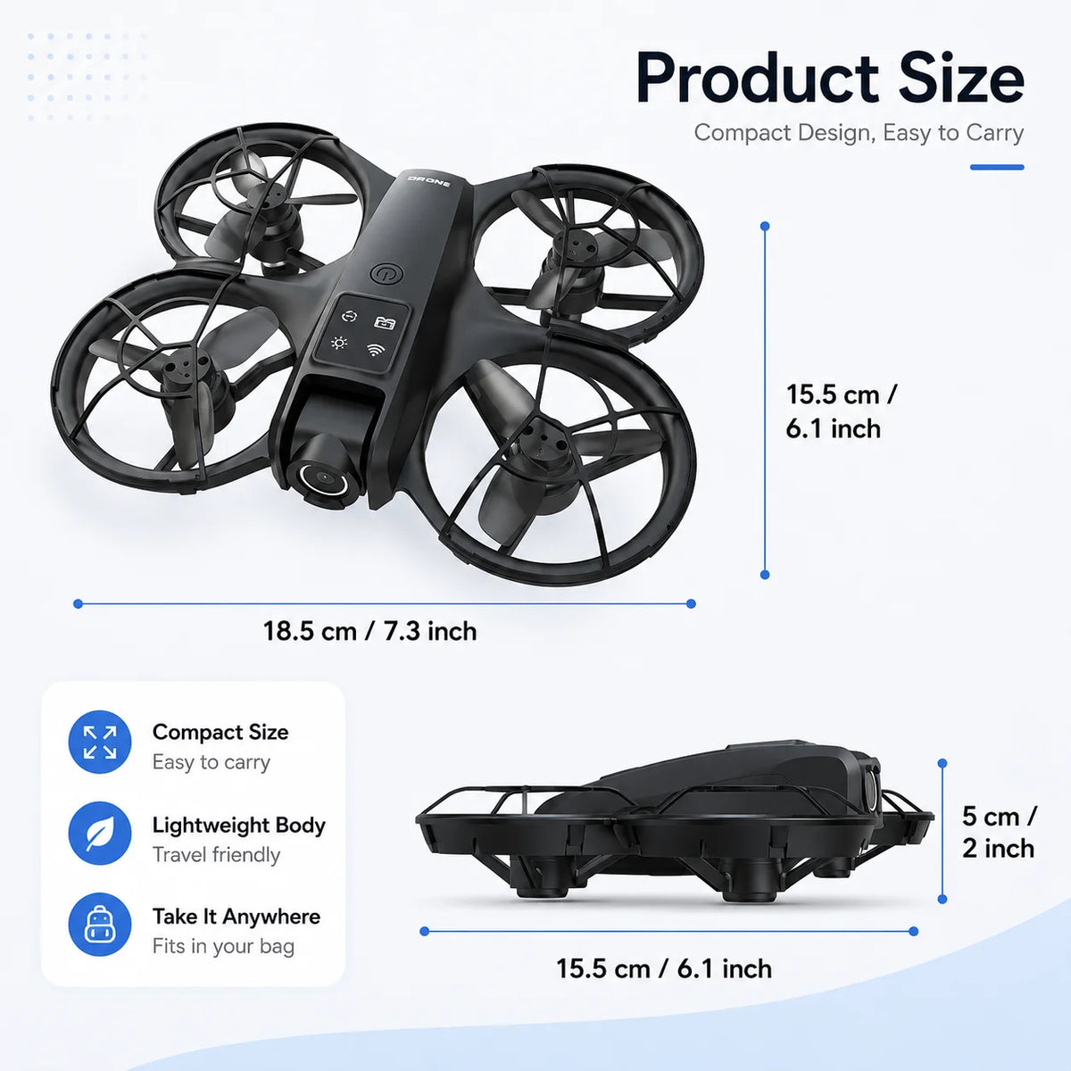ZNLYRION K200MAX Mini Drone With Adjustable Camera And Brushless Motor