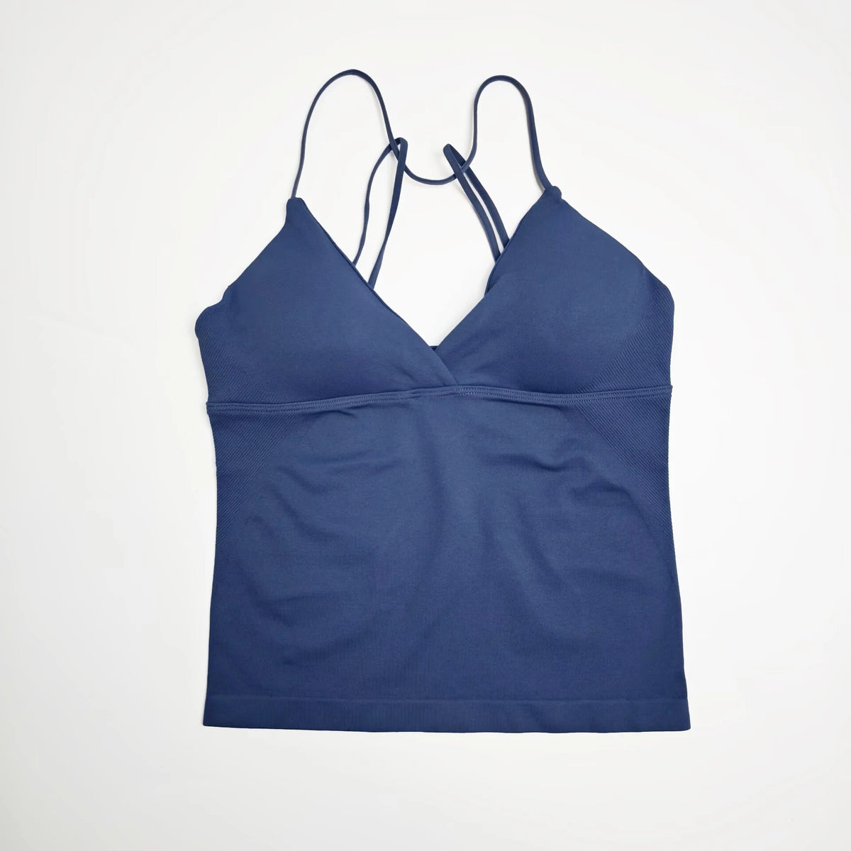 NCLAGEN Seamless Twist Front Longline Women Workout Tank Top