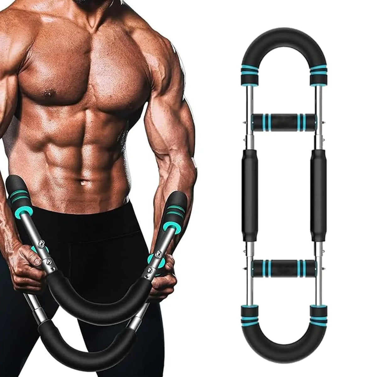 Adjustable Detachable Arm Trainer With Resistance Bands Chest Expander