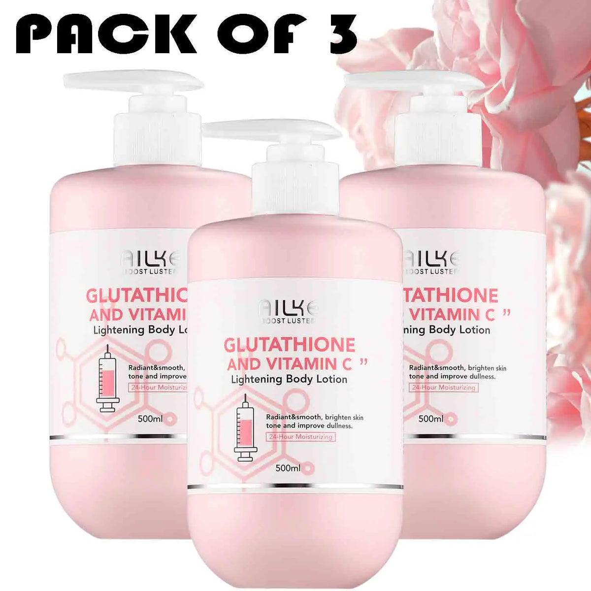 AILKE Premium Vitamin C And Glutathione Brightening Body Lotion