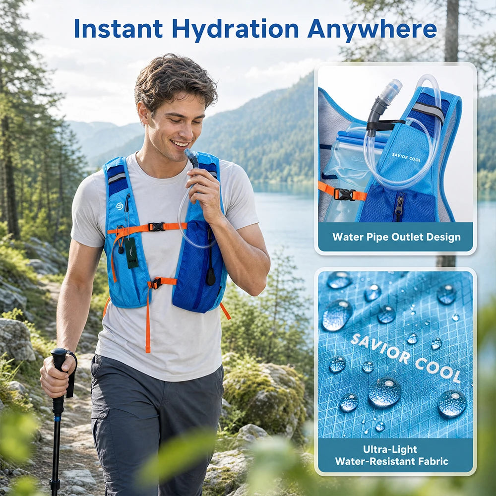 Advanced Tactical Cooling Vest With Refrigeration And Water Bladder