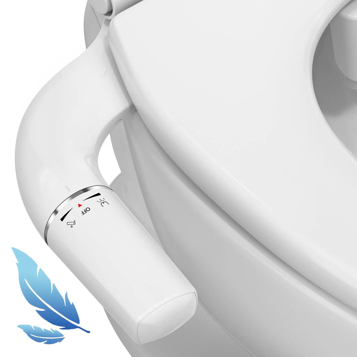 Dual Nozzle Self Cleaning Wall Mounted Bidet Attachment