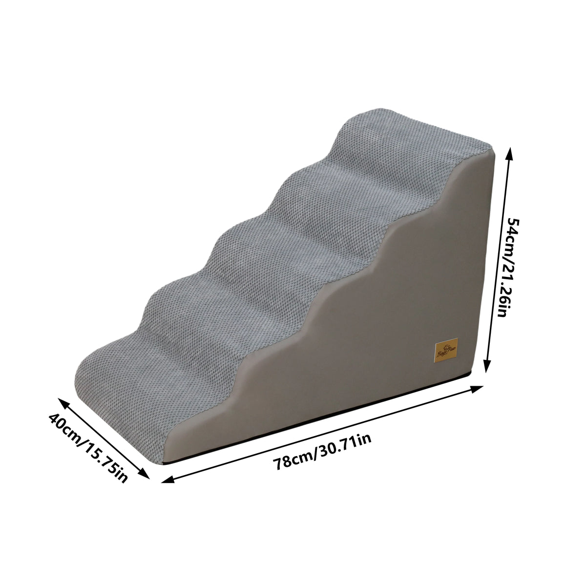Durable Curved Dog Stairs With Removable Cover For Small Pets