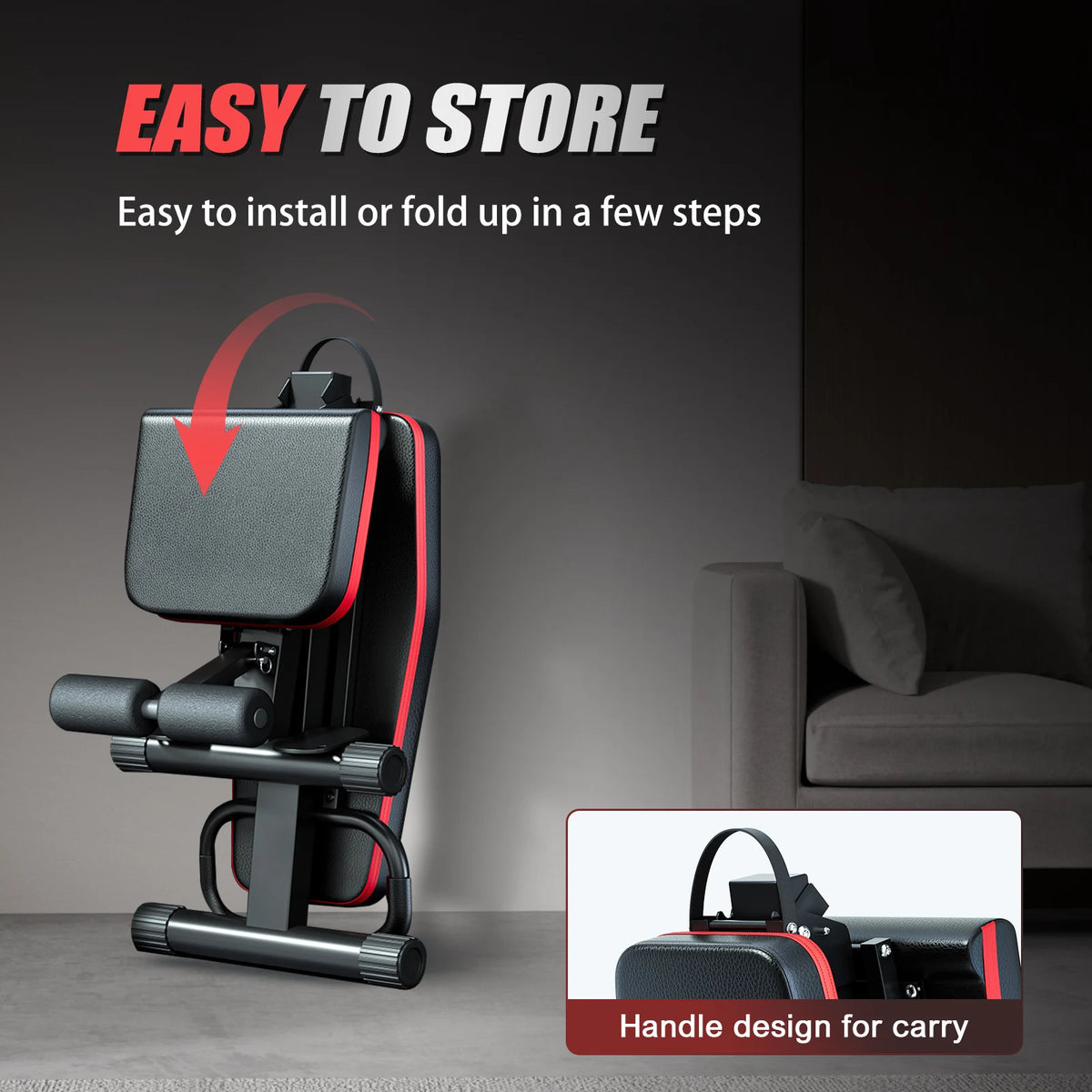 Adjustable Foldable Dumbbell Weight Bench For Full Body Workout