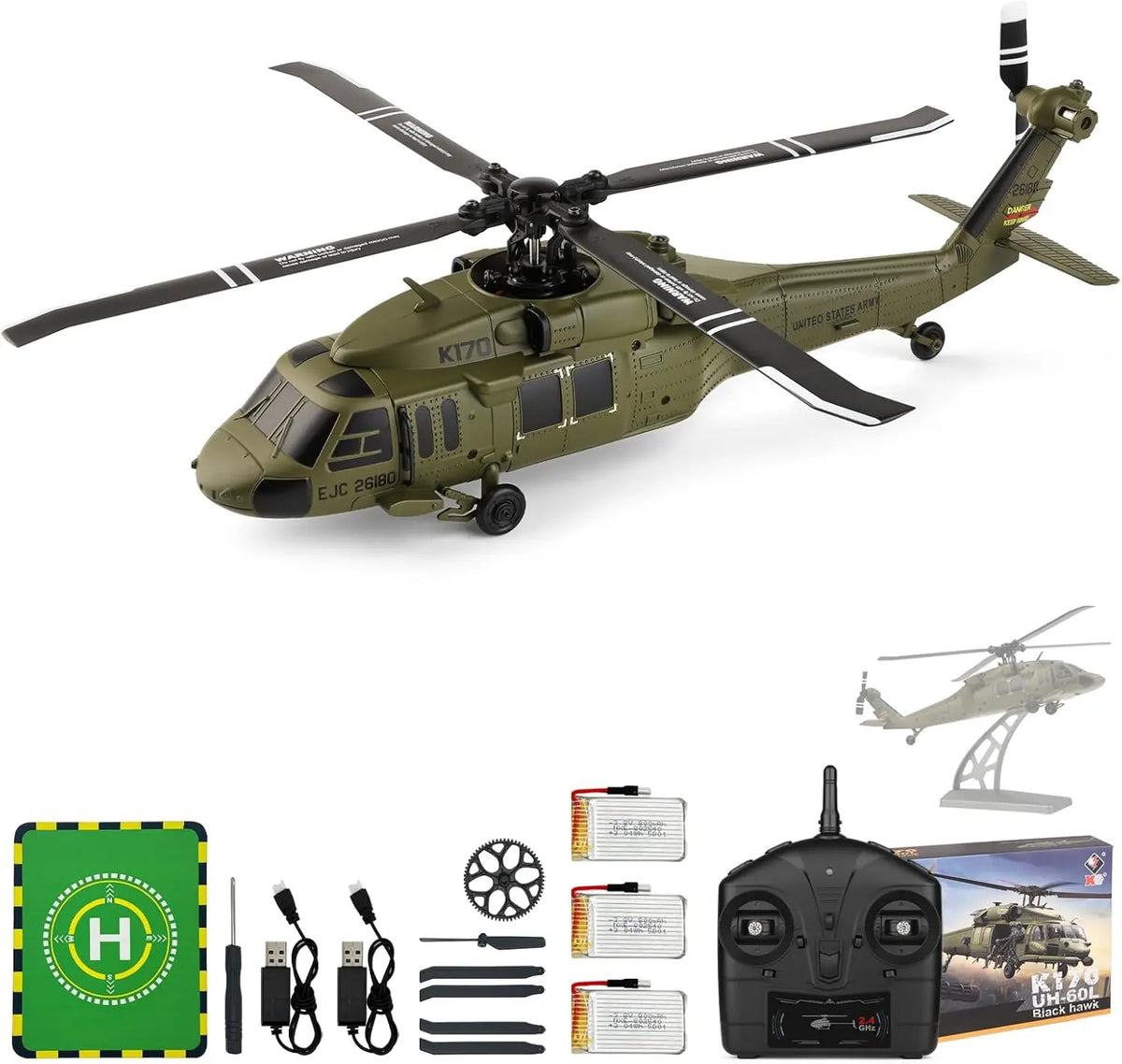WLtoys K170 Brushless RC Helicopter With 6 Axis Gyroscope