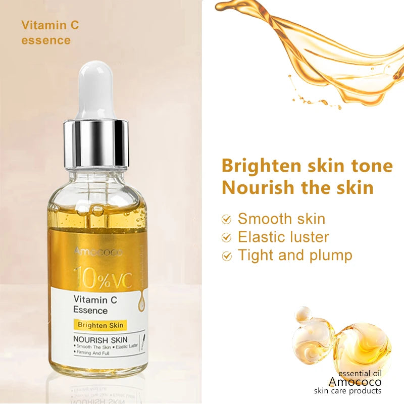 Amococo Vitamin C And Hyaluronic Acid Brightening Facial Serum