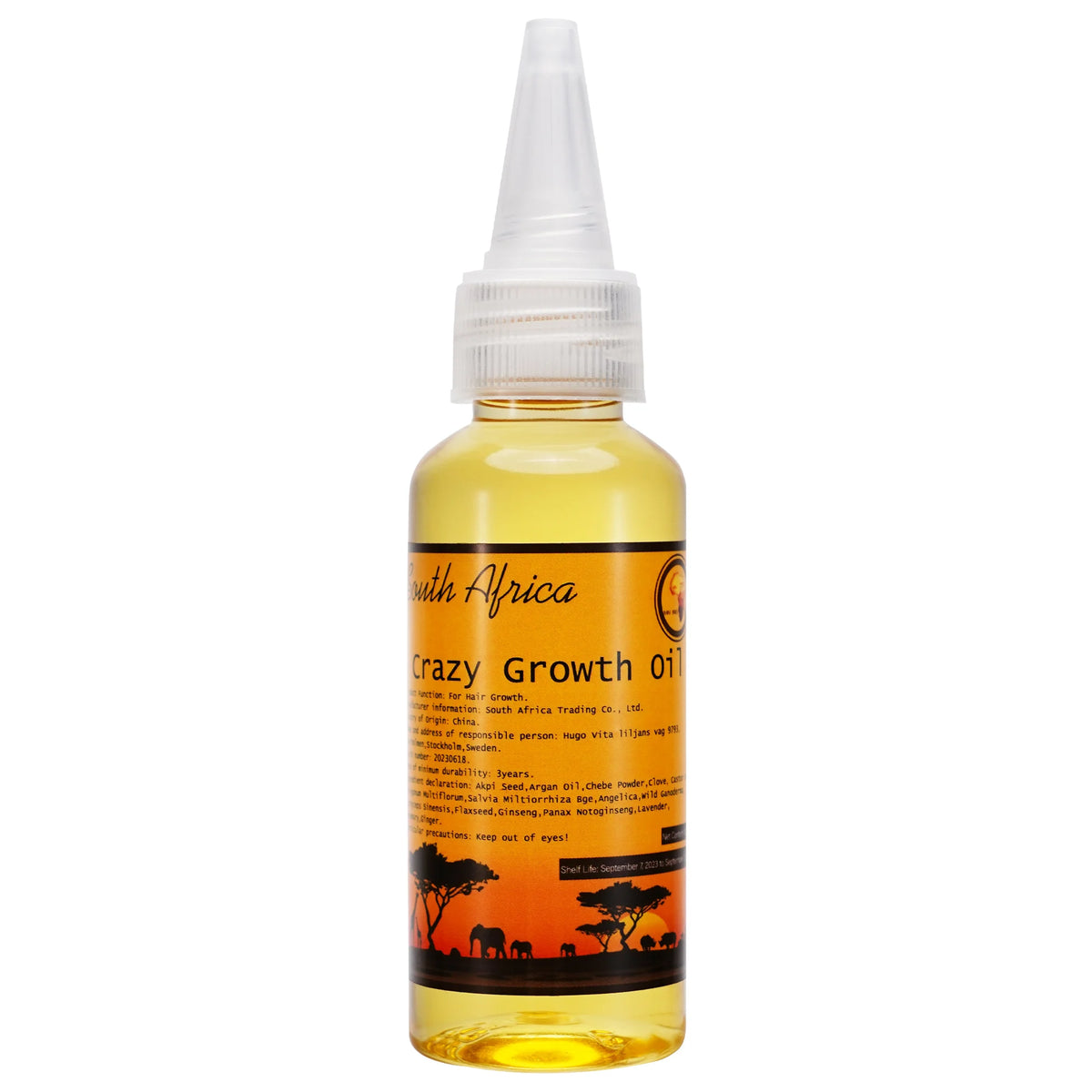 Layden African Hair Growth Oil Natural Botanicals Restore Damaged Hair