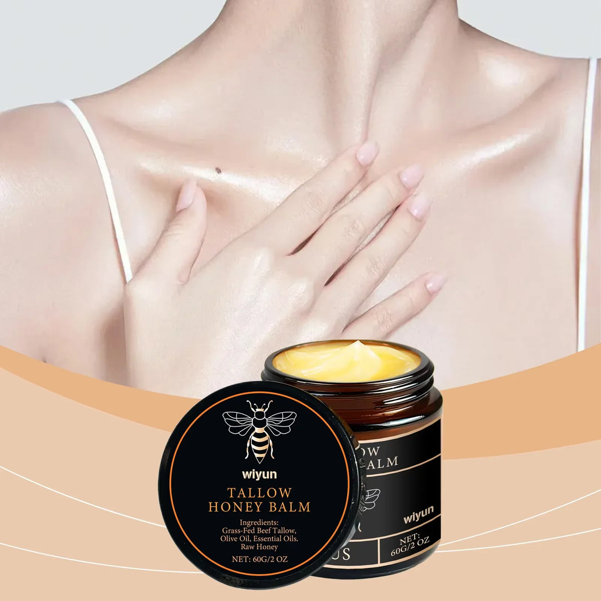 WIYUN Tallow Honey Balm Moisturizing Face And Body Cream