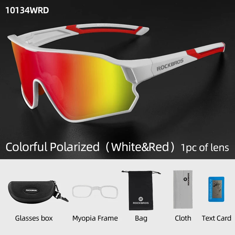 Rockbros Polarized Cycling Sunglasses Ultralight UV400 Sports Eyewear