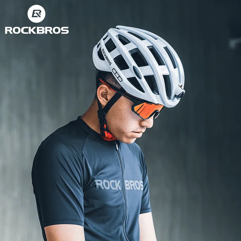 Rockbros Ultralight LED Cycling Helmet With Bright Front Light