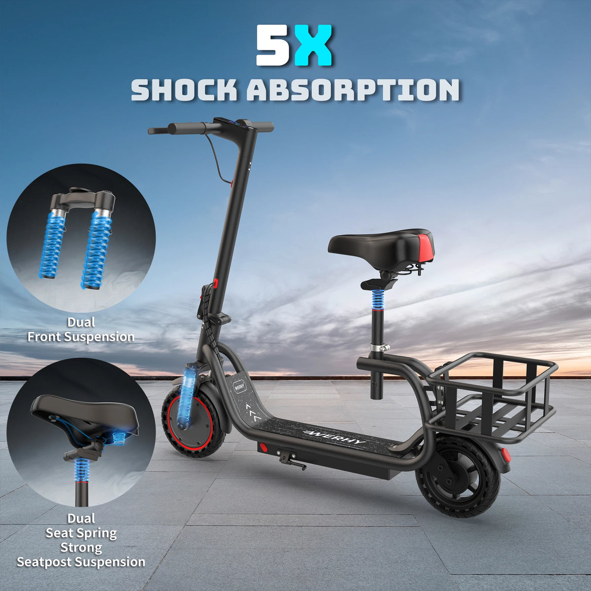 Aovopro 350W Foldable Electric Bike With 5.2Ah Battery