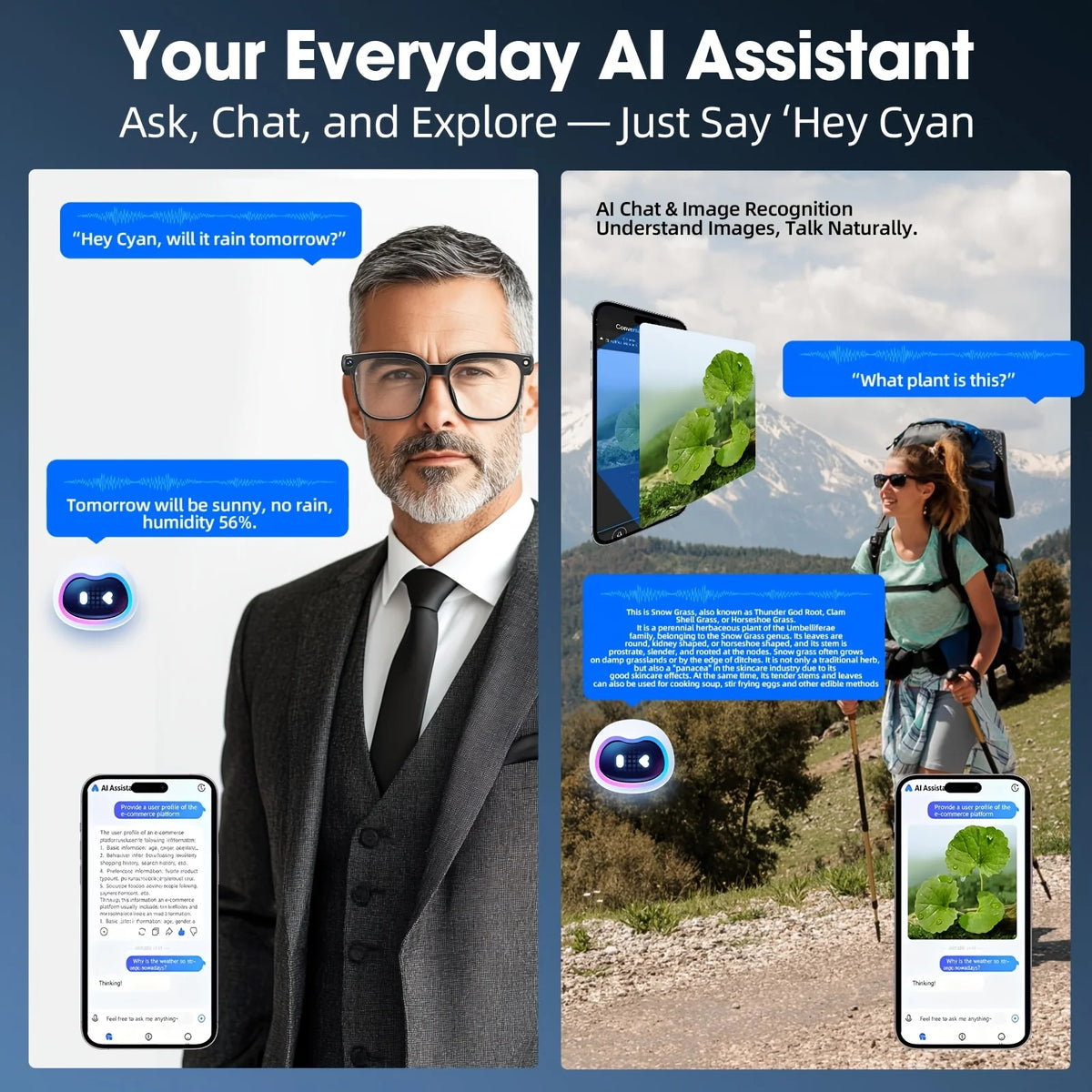 Smart Camera Glasses With 8MP HD Video Bluetooth Translator