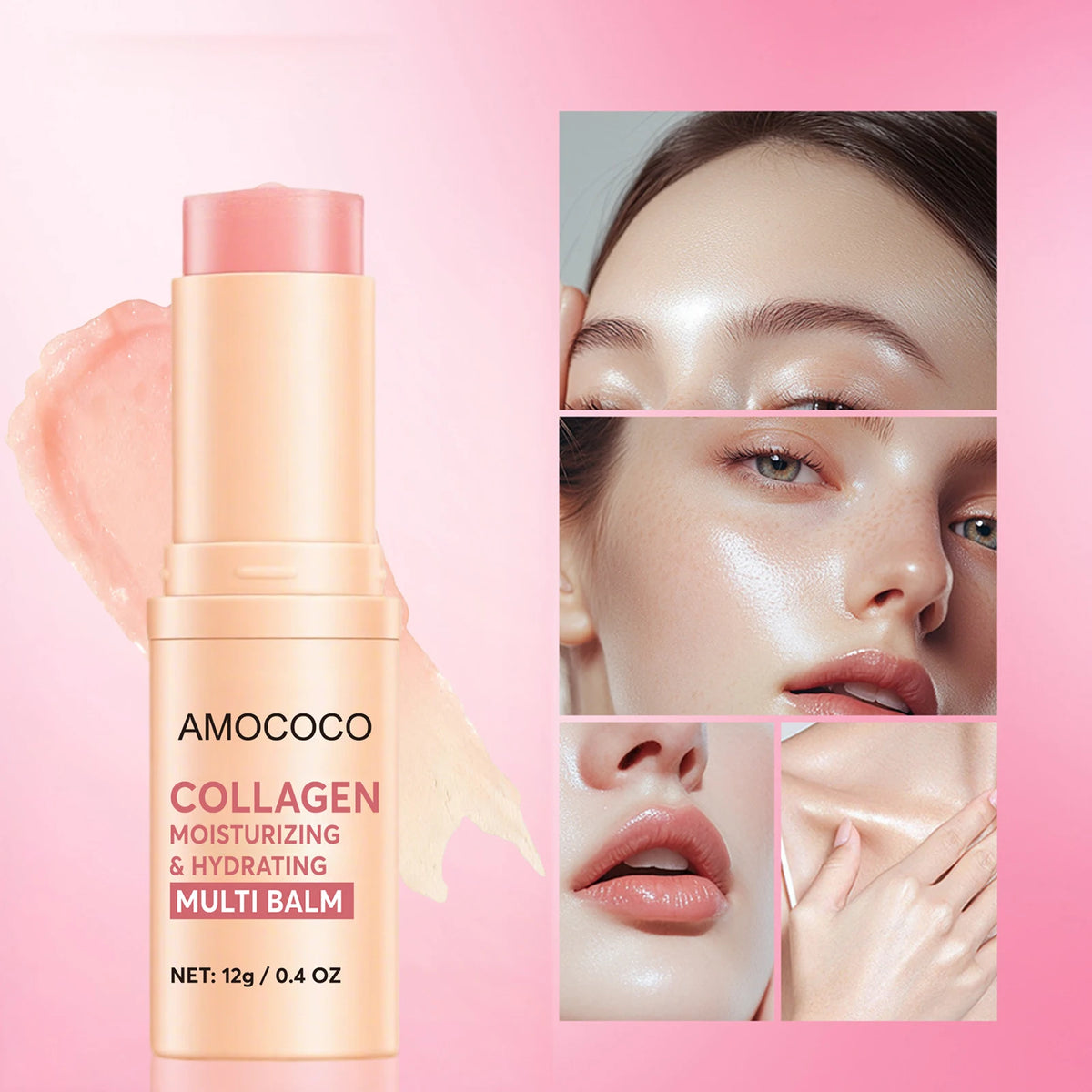 Amococo Collagen Moisturizing Balm Stick For Face And Body