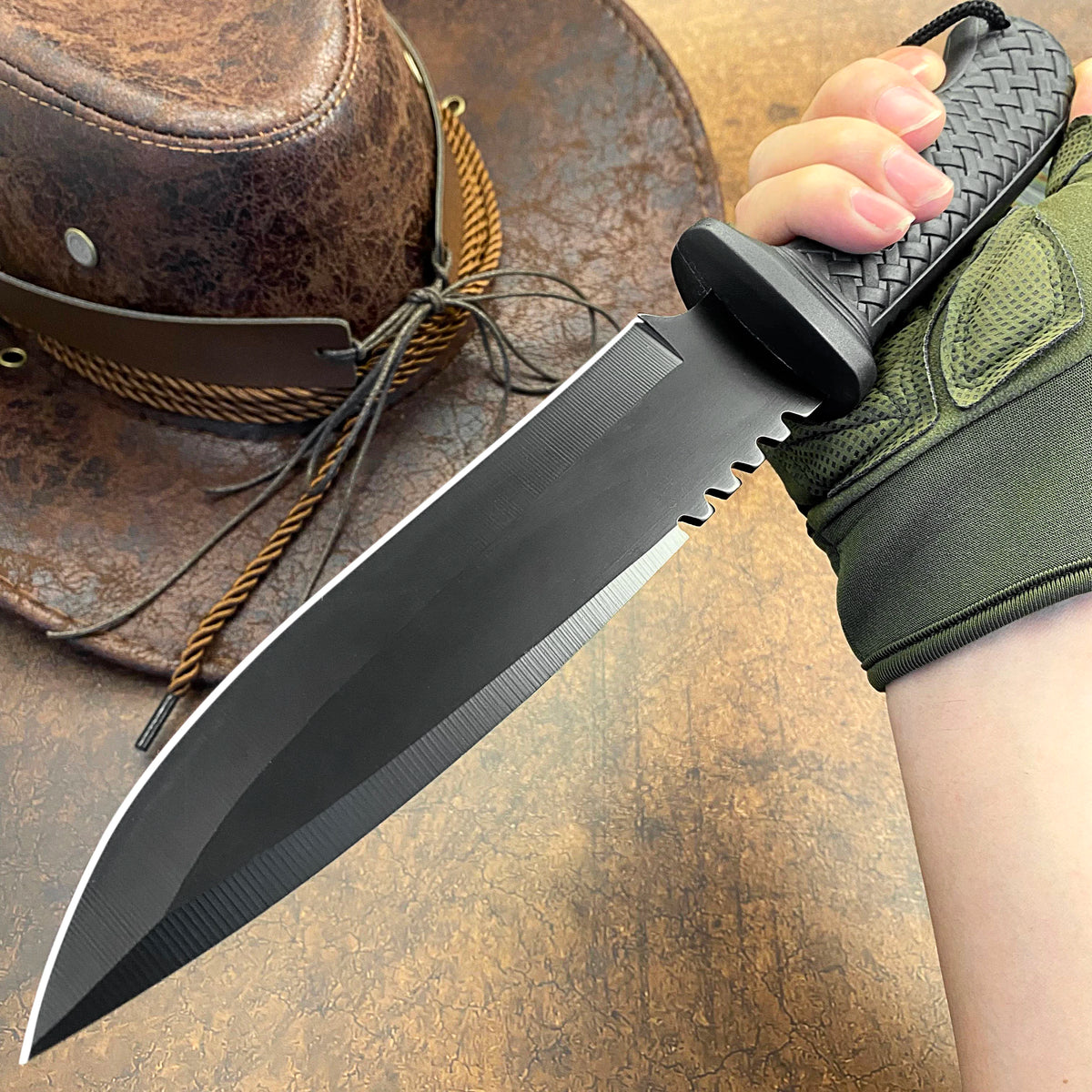 Gdekls Outdoor Straight Knife With Stainless Steel Blade