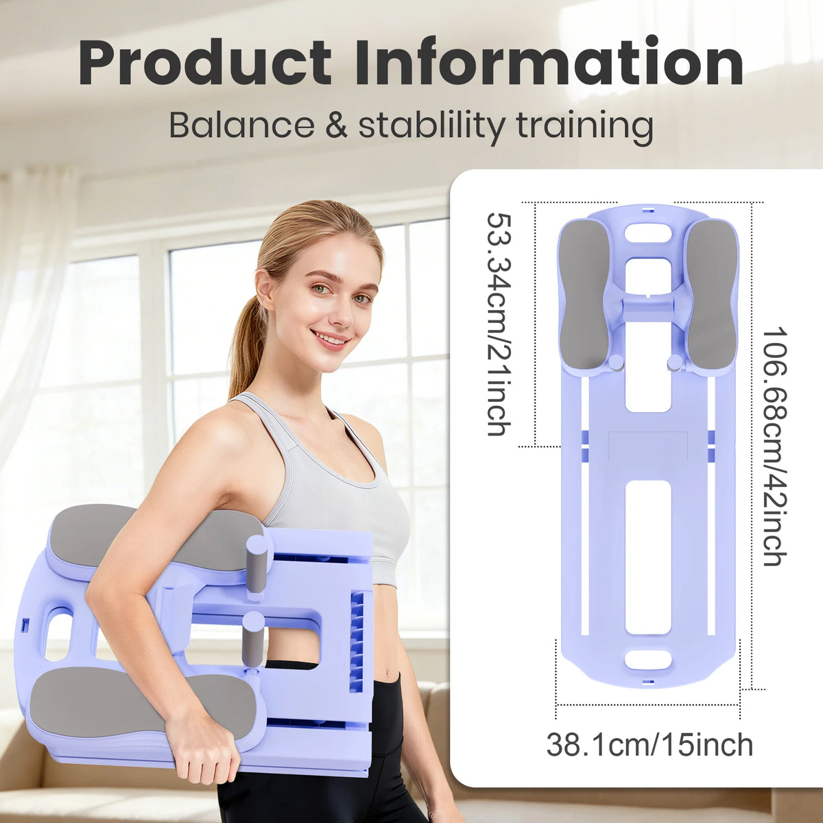Multifunctional Foldable Pilates Ab Board Core Trainer