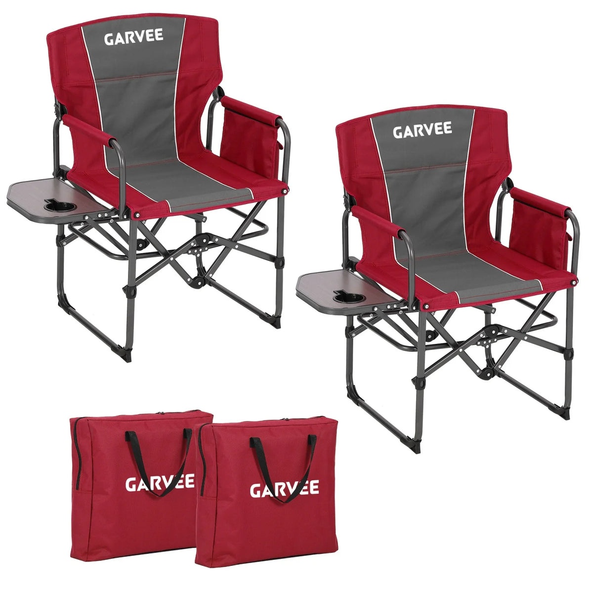 Himiss Heavy Duty Portable Folding Director Chair With Table