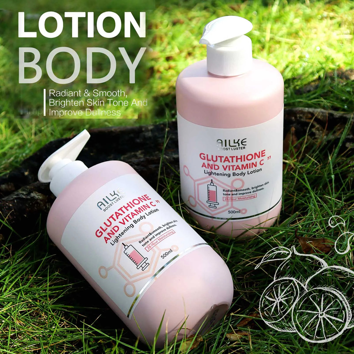 AILKE Premium Vitamin C And Glutathione Brightening Body Lotion
