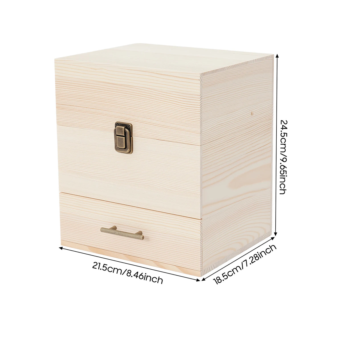 Wooden Essential Oil Storage Box Organizer For Nail Polish Cosmetics