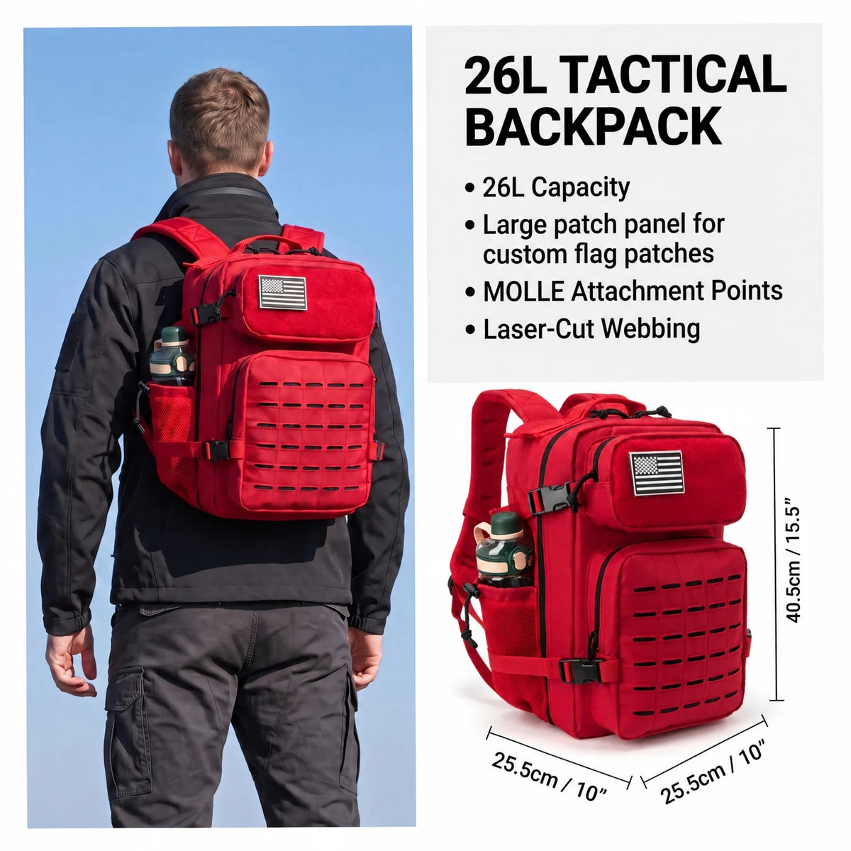 Refire Gear Tactical Hunting Backpack Featuring Dual Cup Holders