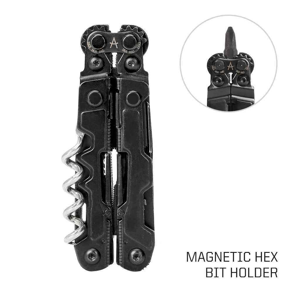 SOG PowerLitre 19 Functions Compact Multitool With Pliers And Corkscrew