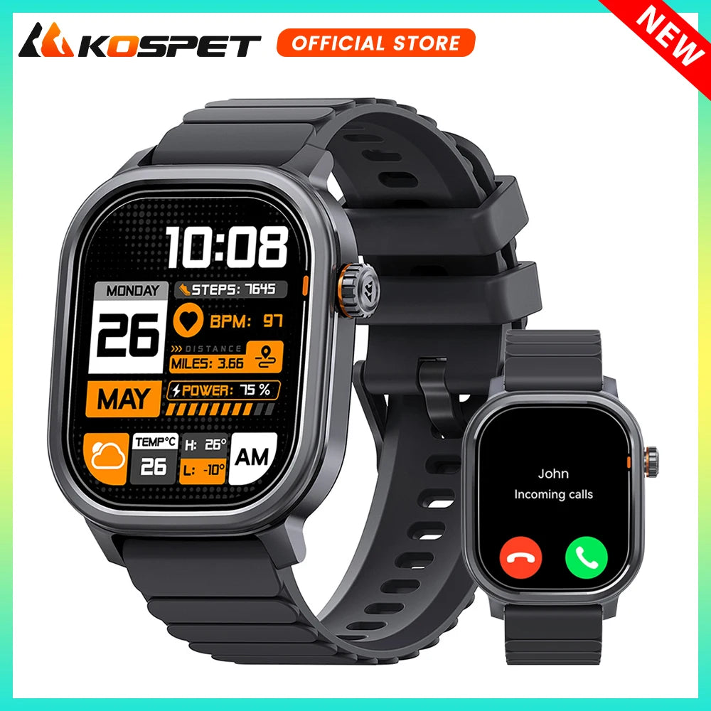 Kospet Pulse Smart Watch Amoled Bluetooth Calling Fitness Tracker