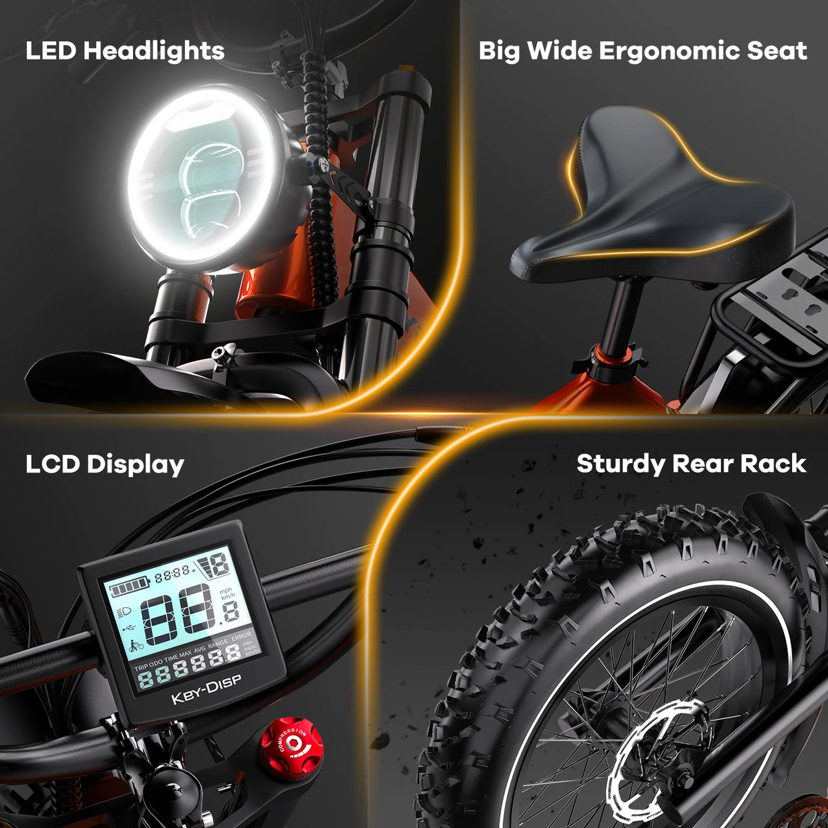 Cybervelo Foldable Electric Bike With 2000W Motor And 48V Battery