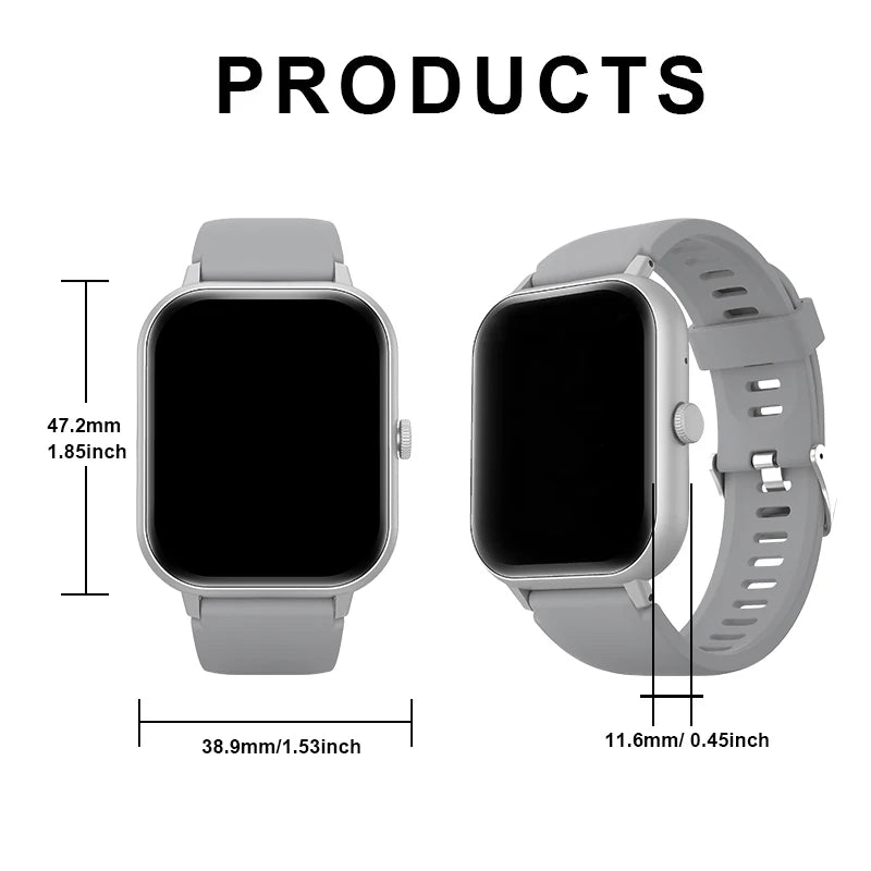 Odelettevcy Smart Watch Wireless Calling Multi Sport Fitness Tracker