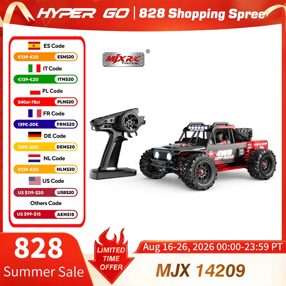MJX 14209 Brushless 4WD Remote Control Off Road Racing Truck