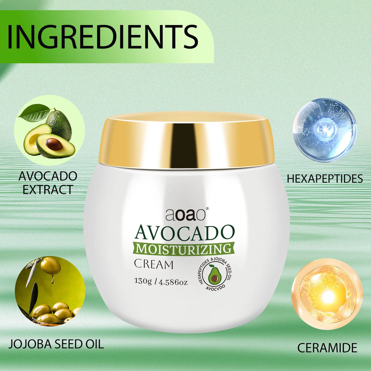 Aoao Avocado Cream With Niacinamide And Vitamin E Firming Moisturizer