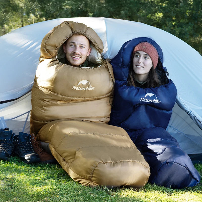 Naturehike Adult Mummy Sleeping Bag Winter Camping Warm Poly Filled