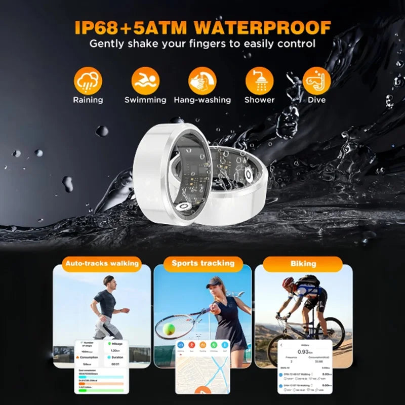 Casatelieer Smart Ring With SpO2 And Heart Rate Tracking