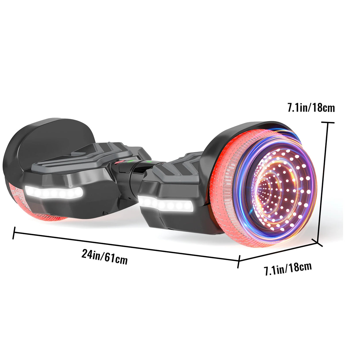 Simate Kids Self Balancing Electric Scooter With Led Wheels