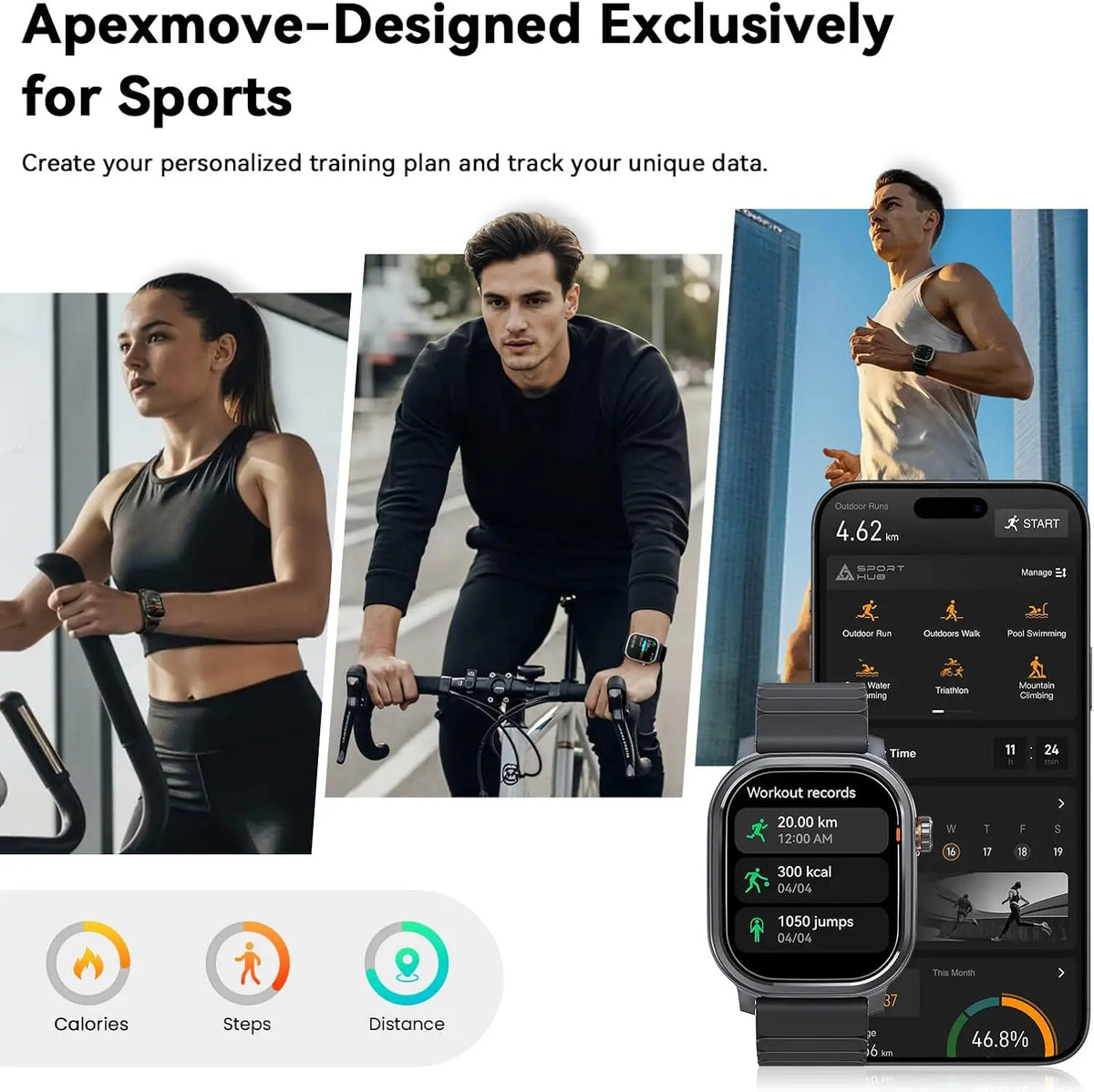 Kospet Pulse Smart Watch Amoled Bluetooth Calling Fitness Tracker
