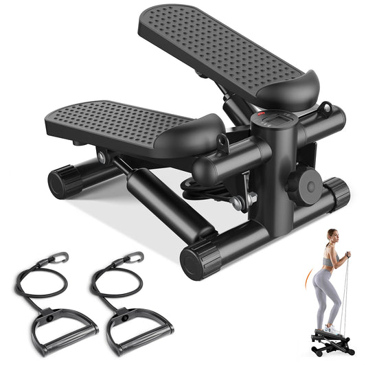 JHK Hydraulic Mini Stepper With Adjustable Resistance Bands