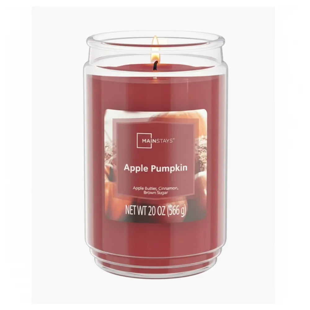 Mainstays Apple Pumpkin Aromatherapy Single Wick Candle