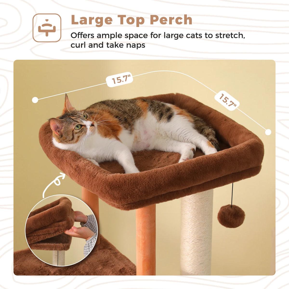 PAWZ Road Indoor Cat Tree With Sisal Scratching Posts