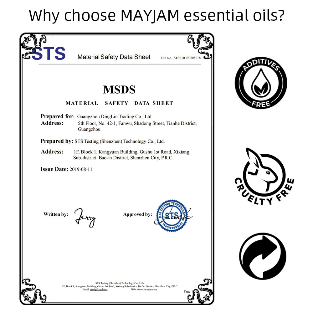 Mayjam Pure Essential Oil Blend For Diffuser And Burner