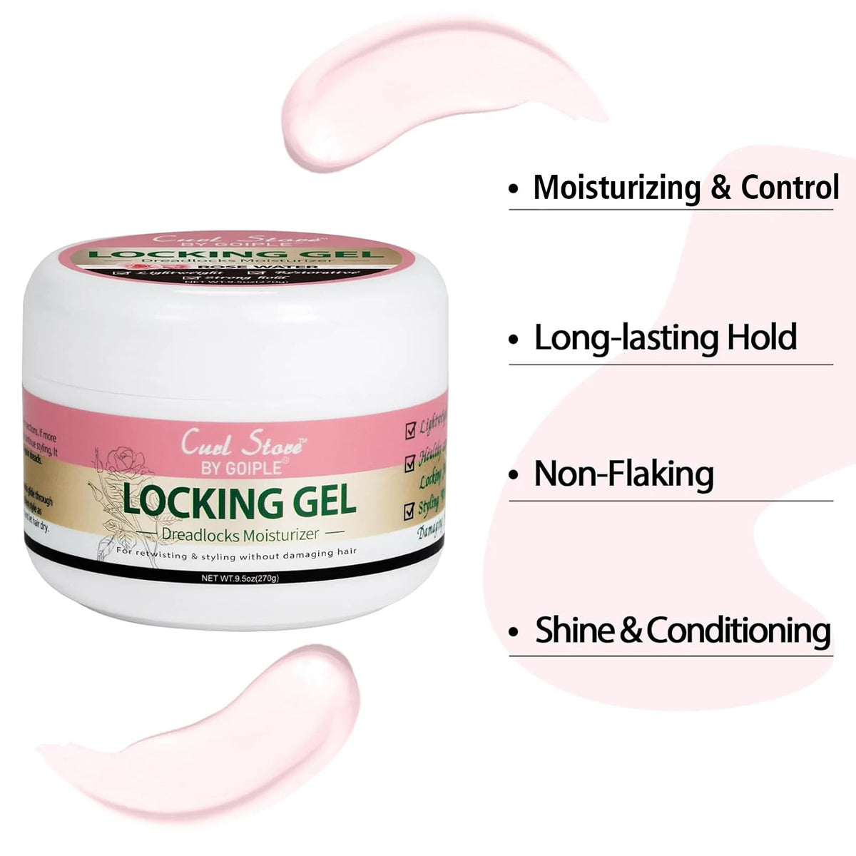Goiple Strong Hold Locking Gel For Dreadlocks And Braids