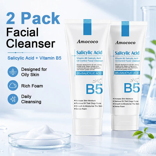 Amococo Salicylic Acid B5 Deep Pore Face Cleanser Oil Control